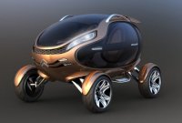 Круглый автомобиль Citroen EGGO