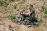 Легкий гусеничный мотоцикл-вездеход А-тех