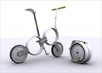 Концептуальный велосипед-чемодан One