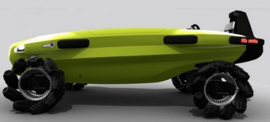 Пляжный плавающий автомобиль для спасателей